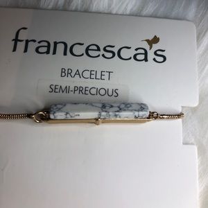 Beautiful Marble and Gold Dainty Bracelet